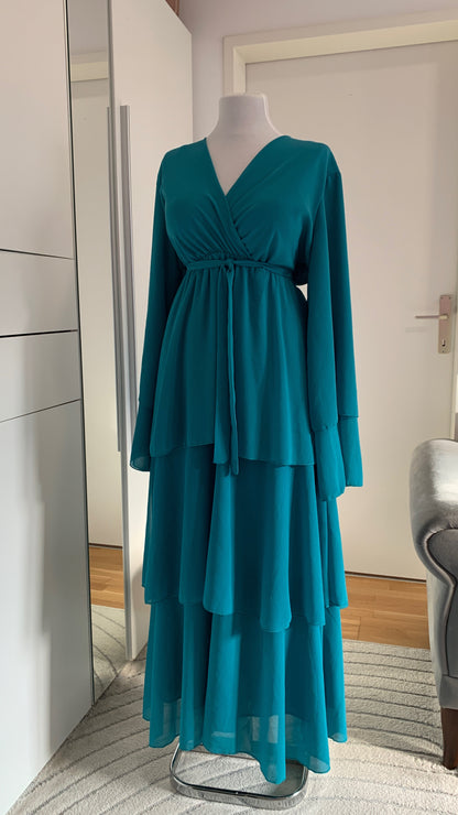 Selene Jade-  Turquoise Maxi Dress