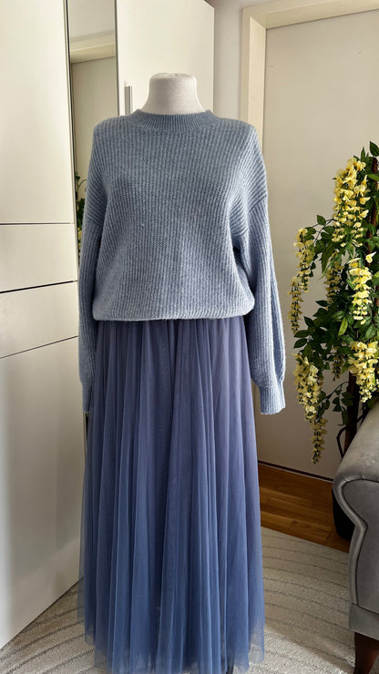 Marwa - Soft Skirt and Cardigan Set Made of Cotton