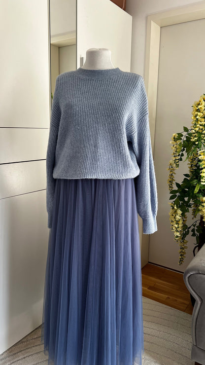 Marwa - Soft Skirt and Cardigan Set Made of Cotton